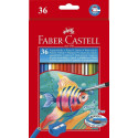 Creioane colorate 36 culori Acuarela Faber-Castell