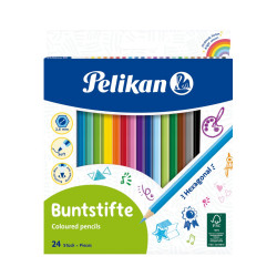 Creioane colorate 24 culori Pelikan