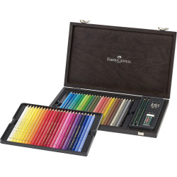 Cutie lemn 48 creioane colorate Polychromos Faber-Castell