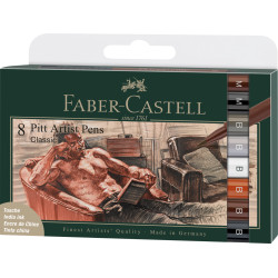 Pitt Artist Pen Set 8 Buc Clasic Faber-Castell