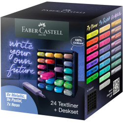 Textmarker 24 culori Faber-Castell