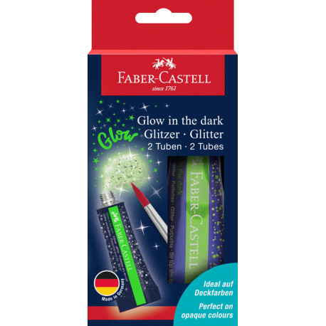 Sclipici Glitter Glow in the Dark Faber-Castell