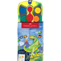 Acuarele 12 culori Connector Dinozaur Faber-Castell