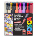 Marker UNI PC-3M Posca 0.9-1.3 mm 16 culori/set