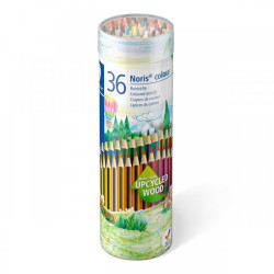 Creioane colorate 36 culori tub metal Staedtler Noris