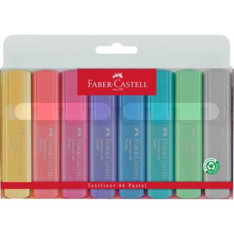 Set 8 textmarker pastel 1546 Faber-Castell