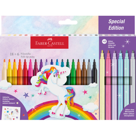 Carioca 24 culori Faber-Castell Unicorn