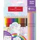 Creioane colorate 24 culori Unicorn Faber-Castell