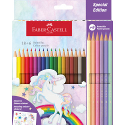 Creioane colorate 24 culori Unicorn Faber-Castell
