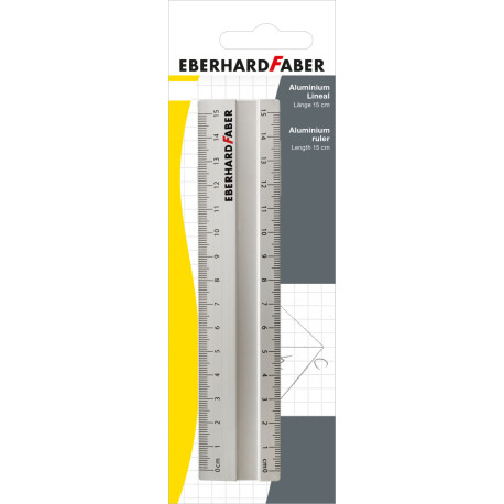 Rigla aluminiu 15cm Eberhard Faber