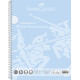 Caiet cu spira A4 80 file coperta carton plastifiat Bleu Sky Faber-Castell