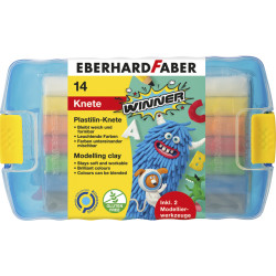 Plastilina 14 batoane cutie plastic Eberhard Faber