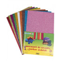 Hartie gumata cu sclipici A4 10coli/set ColorArte