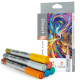 Marker vopsea acrilica metalizata pastel 6 culori/set Dmast