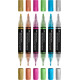 Markere acrilice metalizate 6 culori/set Faber-Castell