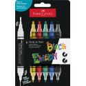 Markere acrilice 6 culori/set Faber-Castell