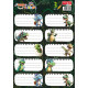 Etichete scolare 30 buc/set Dino Tanex