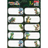 Etichete scolare 30 buc/set Dino Tanex