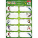 Etichete scolare 30buc/set Fotbal Tanex