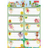 Etichete scolare 30 buc/set Faires Tanex
