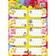 Etichete scolare 30 buc/set Stars Tanex
