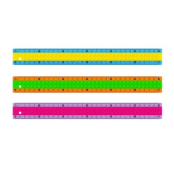 Rigla plastic 30 cm Keyroad Soft Touch