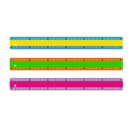 Rigla plastic 30 cm Keyroad Soft Touch