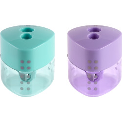 Ascutitoare plastic dubla Grip Trend Faber-Castell