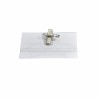 Ecuson orizontal cu ac si clips 90x56mm