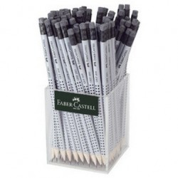 Creion Grafit HB cu guma Grip 2001 cutie plastic 72 buc Faber-Castell