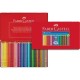 Creioane colorate 36 culori cutie metal Grip 2001 Faber-Castell