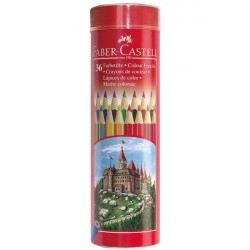 Creioane colorate 12 culori Tub Faber-Castell