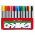 Liner 0.4mm 20 culori/set Grip Faber-Castell