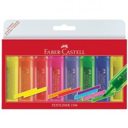 Textmarker Set 8 Superfluorescent 1546 Faber Castell