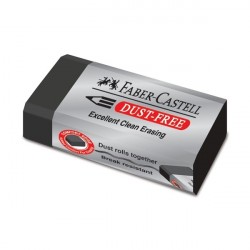 Radiera creion Dust Free Neagra 24 Faber-Castell