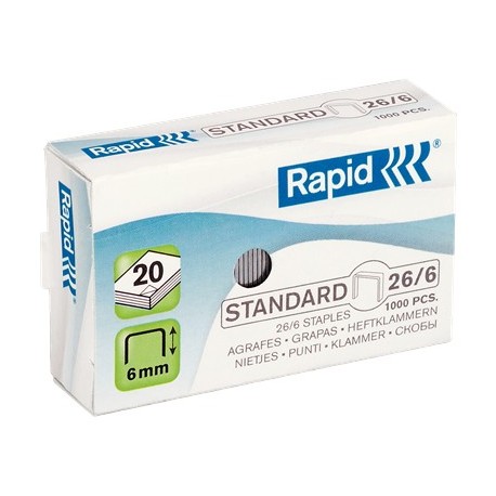Capse 26/6 Rapid Standard