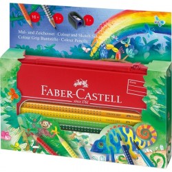 Set cadou desen si pictura Colour Grip Jungle Faber-Castell
