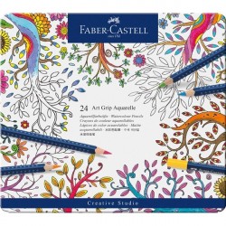 Creioane colorate 12 culori Aquarelle Art Grip Faber-Castell