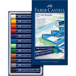 Creioane Ulei Pastel 12 culori Faber-Castell