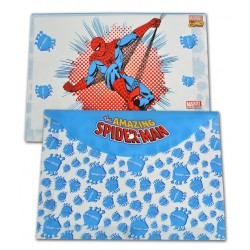 Mapa plastic cu buton Spiderman