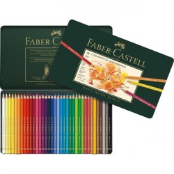 Creioane colorate 36 Culori Cutie Metal Polychromos Faber-Castell