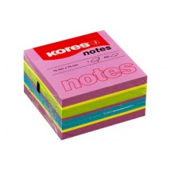 Notes 75x75 mm Neon Mixt 450 file Kores